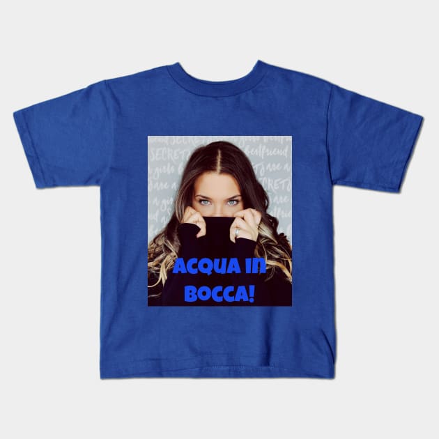 Acqua in bocca! Kids T-Shirt by Jerry De Luca